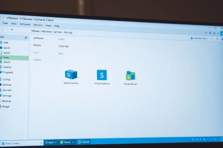 vSphere Client 5.5 interface on a computer screen.